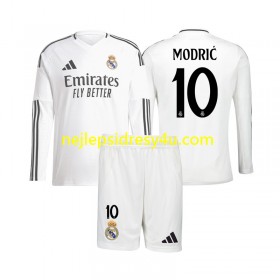 Fotbalový Dres Real Madrid Luka Modrić 10 Dětské Domácí 2024/25 Dlouhý Rukáv